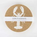 Cork Placemat Set - Lobster