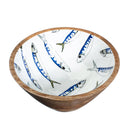 Mackerel Mango Wood Bowl