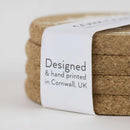 Cork Coaster Set - Mackerel