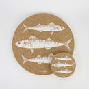 Cork Placemat Set - Mackerel