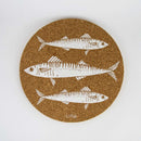 Cork Placemat Set - Mackerel