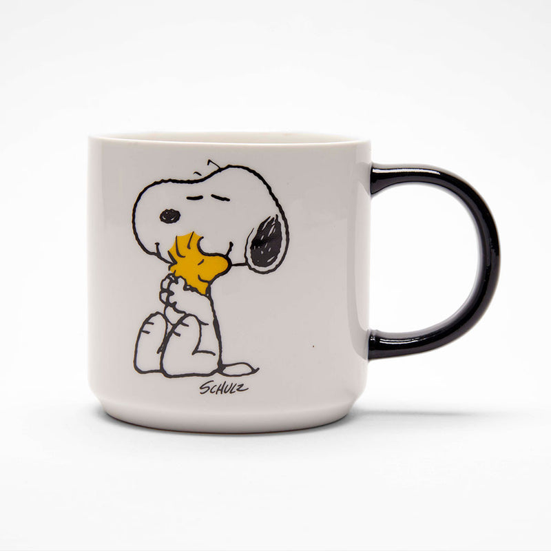 Snoopy and Peanuts Love Mug showing Snoopy on one side
