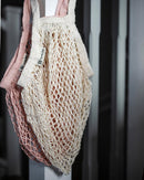 Organic Short Handled String Bag - Natural
