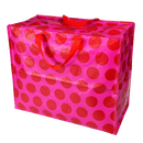 Red on Pink Spotlight Jumbo Storage Bag