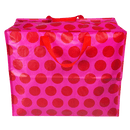 Red on Pink Spotlight Jumbo Storage Bag