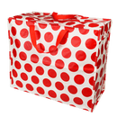 Red on White Spotlight Jumbo Storage Bag