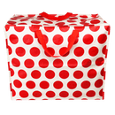 Red on White Spotlight Jumbo Storage Bag