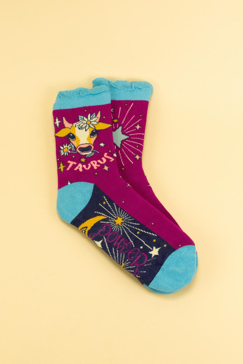 Taurus Zodiac Ankle Socks