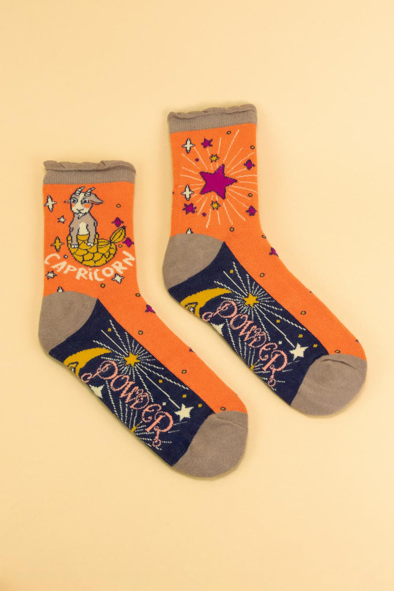 Capricorn Zodiac Ankle Socks