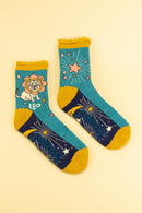 Leo Zodiac Ankle Socks