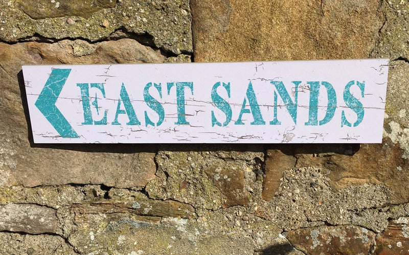 St Andrews East Sands Beach Wall Plaque