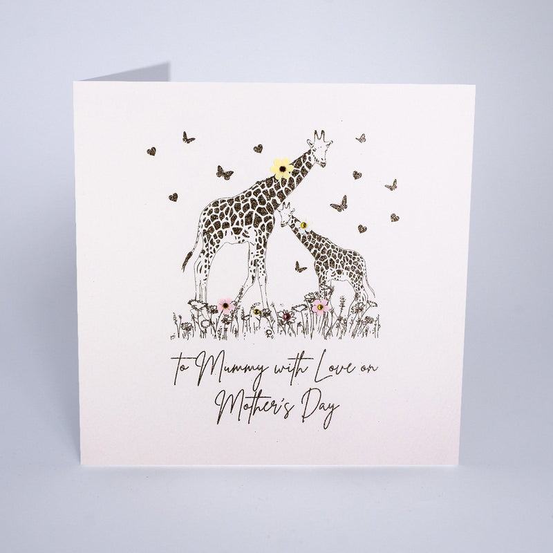 To Mummy with Love - Giraffes Mothers Day Card