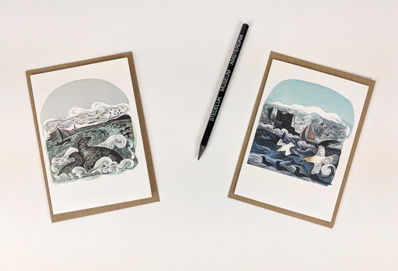 Note Card Pack Gannets and Seals