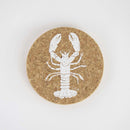 Cork Coaster Set - Lobster