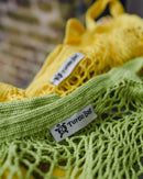 Organic Short Handled String Bag - Lime