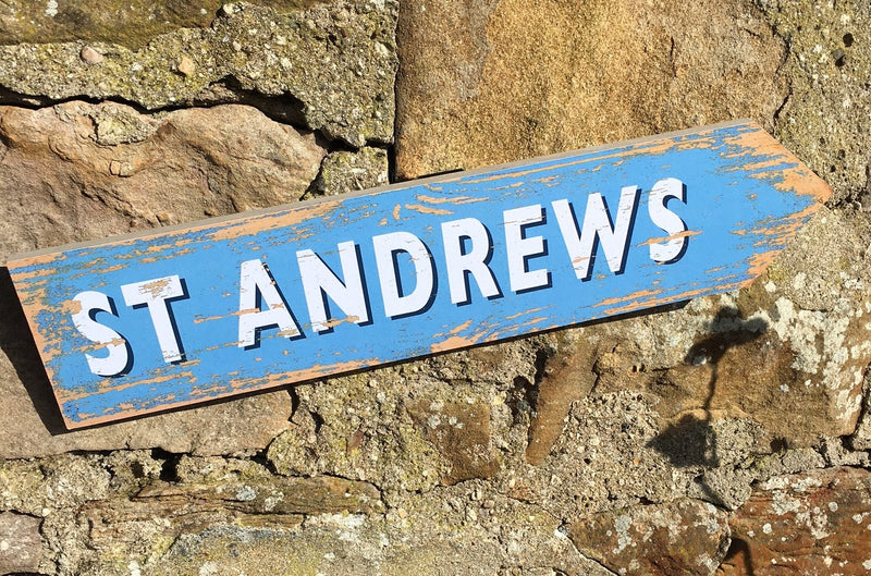 St Andrews Wall Plaque, Pale Blue